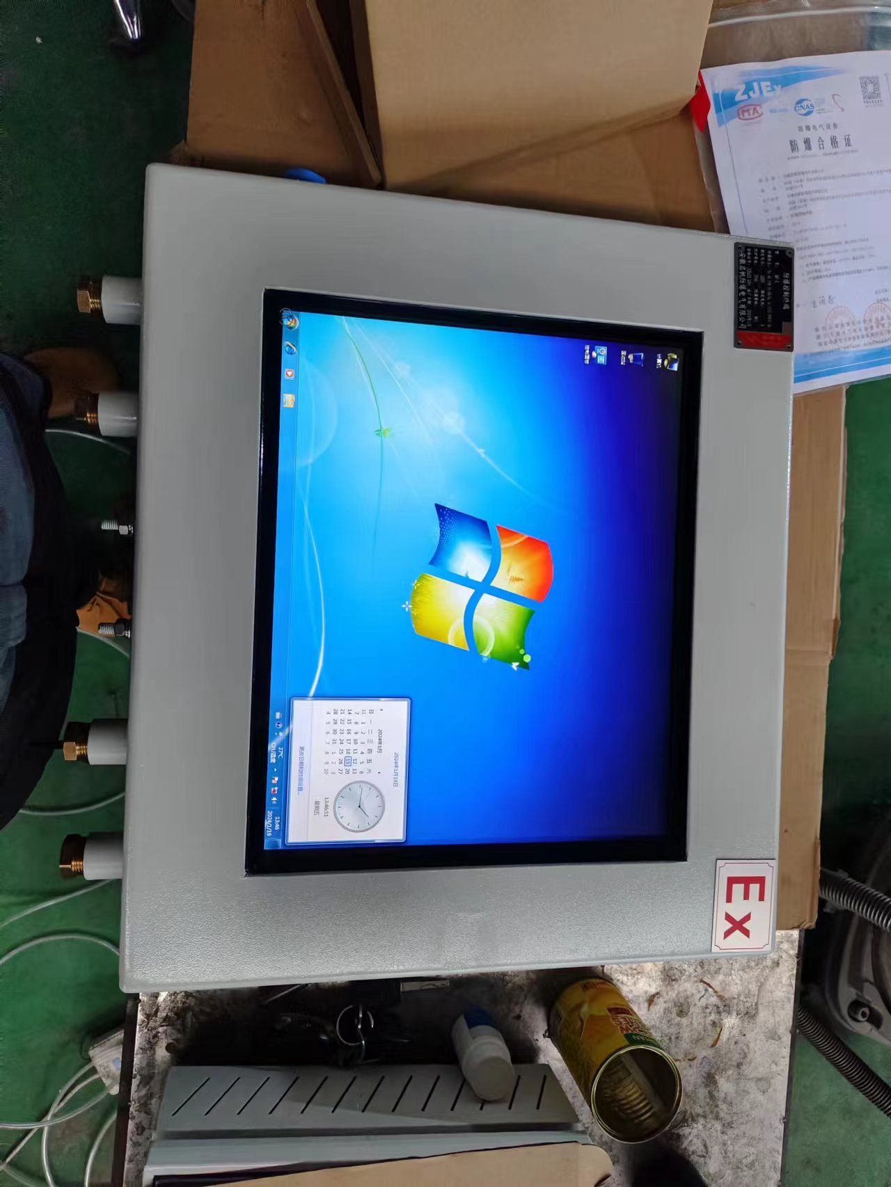 啟帆碳鋼防爆觸摸顯示器